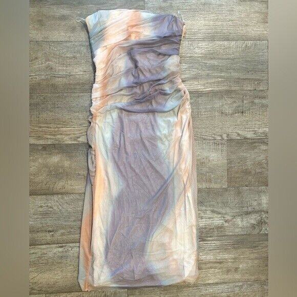 ZARA Ruched Midi Dress NWT - Picture 15 of 16